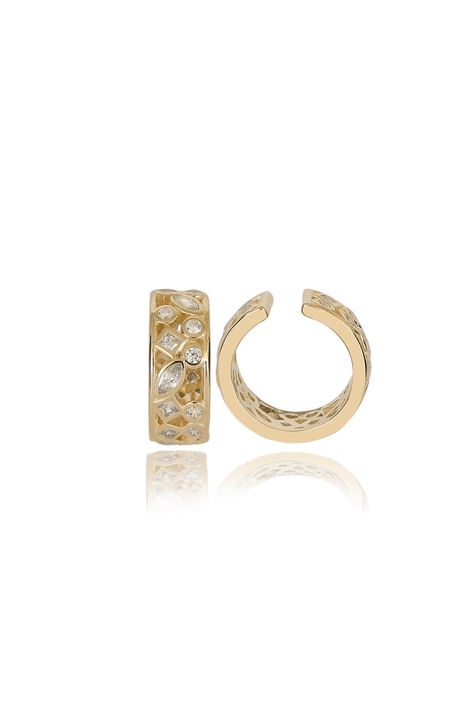 ÖZEL TASARIM İTALYAN TAŞLI EARCUFF KÜPE
