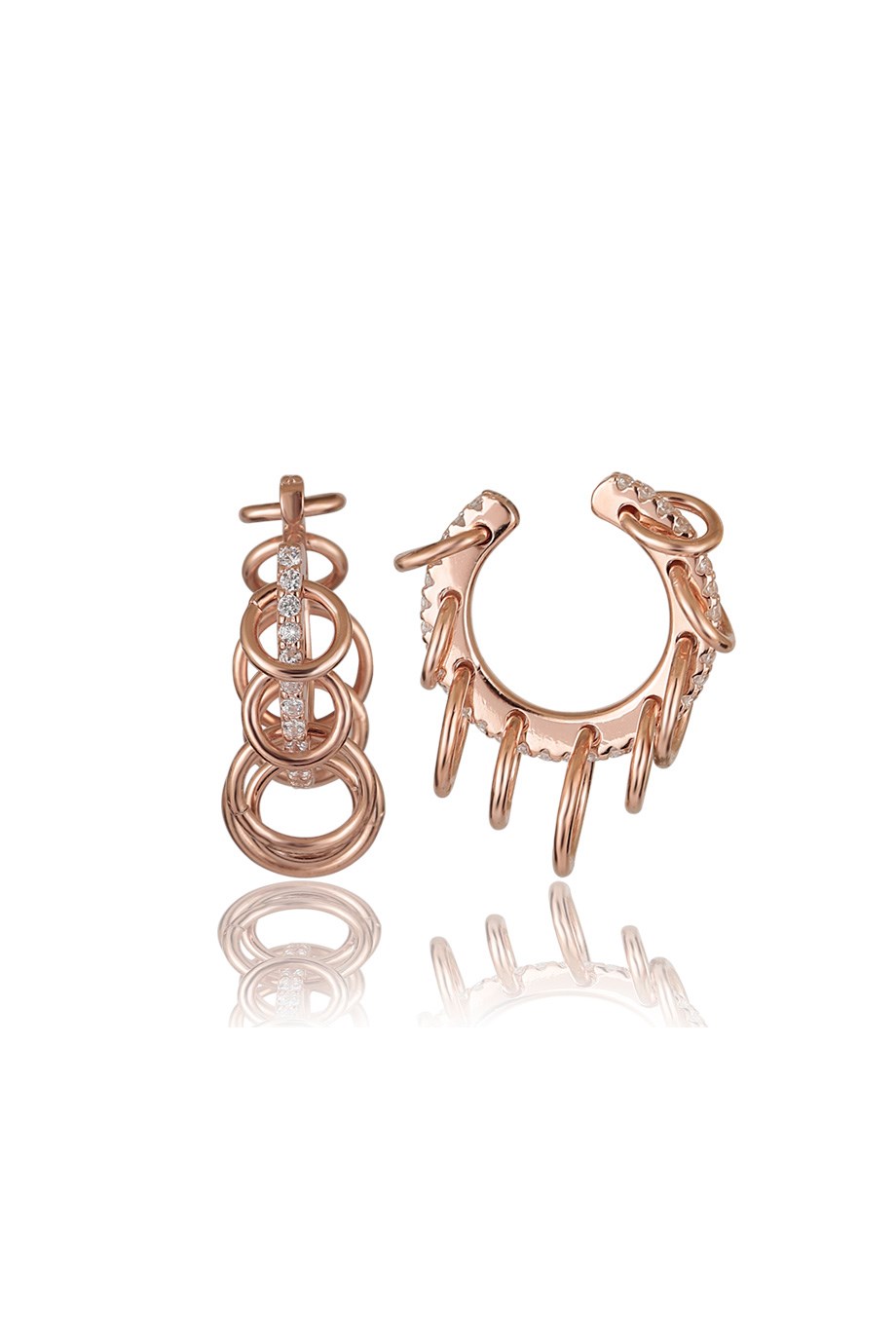 ÖZEL TASARIM İTALYAN TAŞLI EARCUFF KÜPE