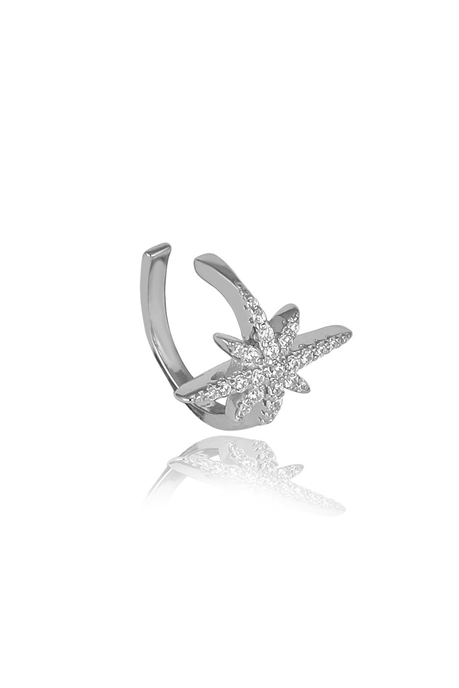 ÖZEL TASARIM İTALYAN YILDIZ TAŞLI EARCUFF KÜPE