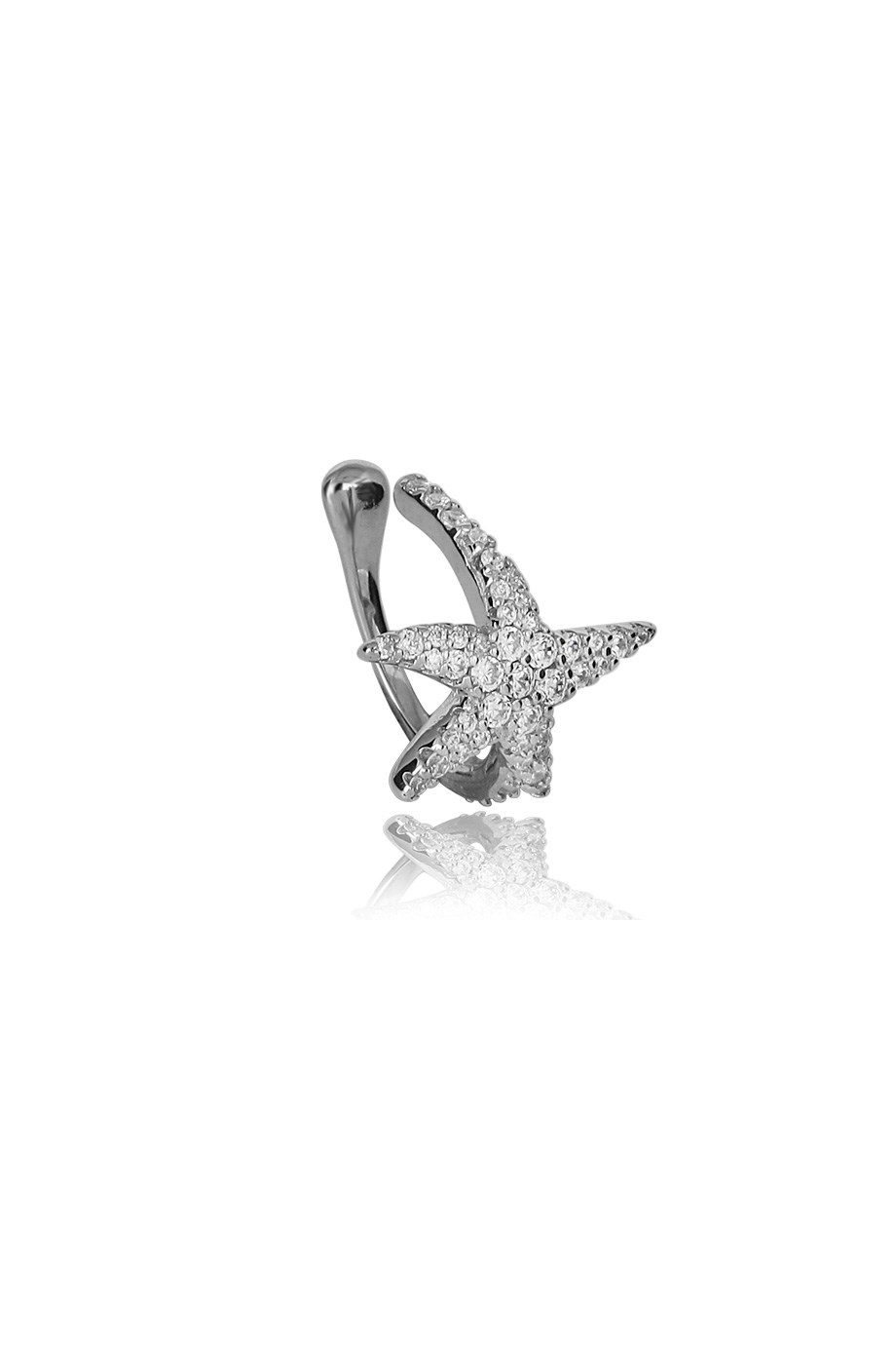 ÖZEL TASARIM İTALYAN YILDIZ TAŞLI EARCUFF KÜPE