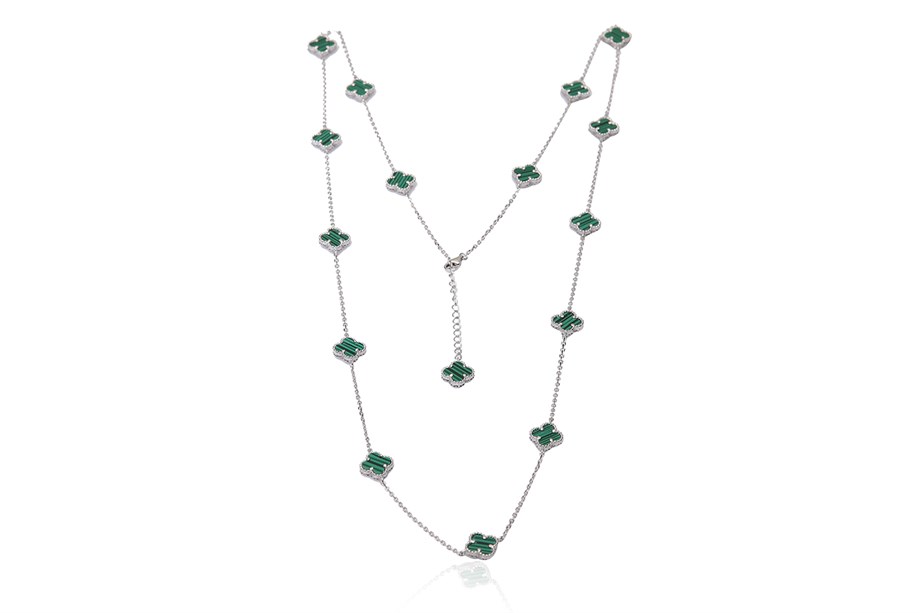 ÖZEL TASARIM YONCA TAŞLI KOLYE