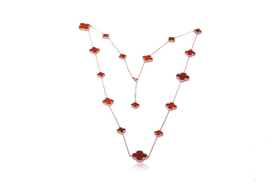 ÖZEL TASARIM YONCA TAŞLI KOLYE