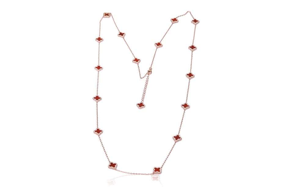 ÖZEL TASARIM YONCA TAŞLI KOLYE