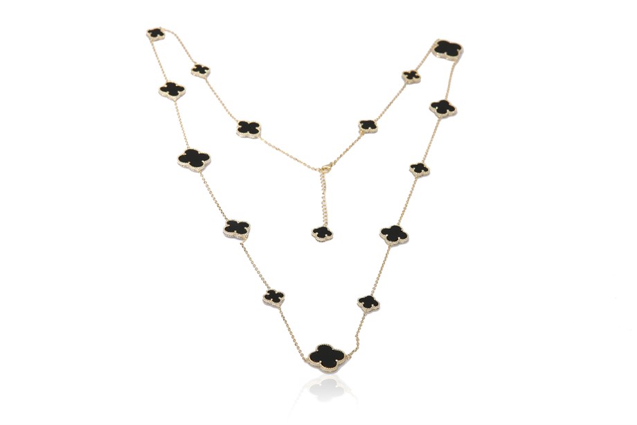 ÖZEL TASARIM YONCA TAŞLI KOLYE