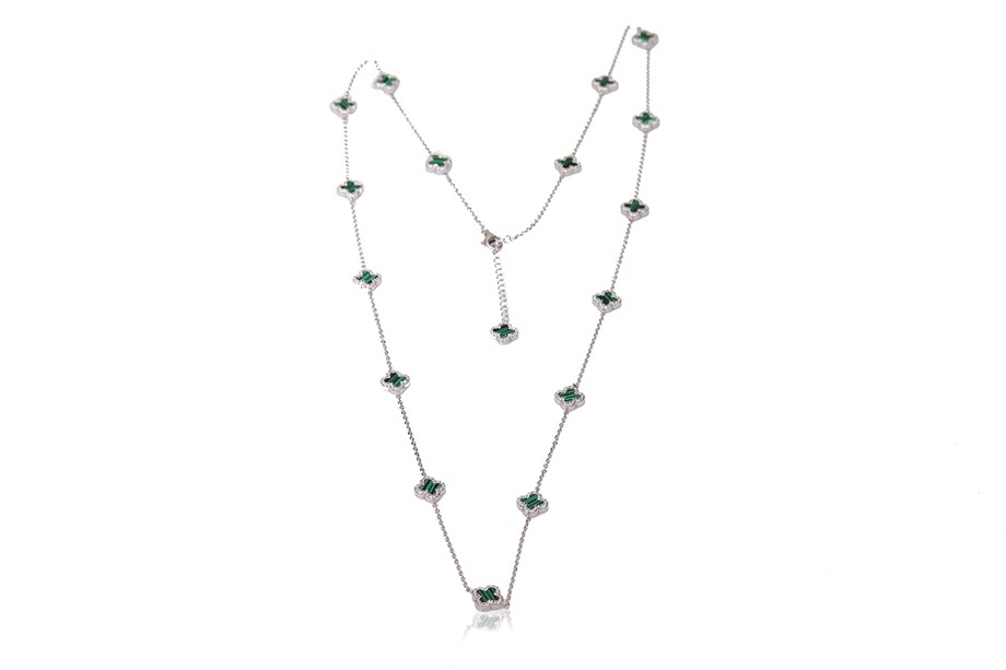 ÖZEL TASARIM YONCA TAŞLI KOLYE