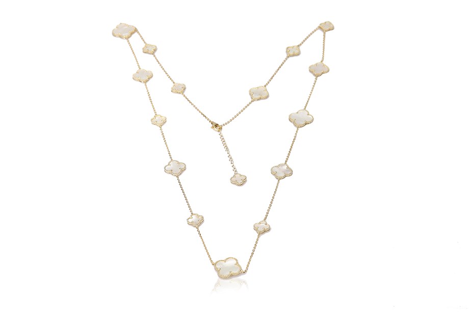 ÖZEL TASARIM YONCA TAŞLI KOLYE