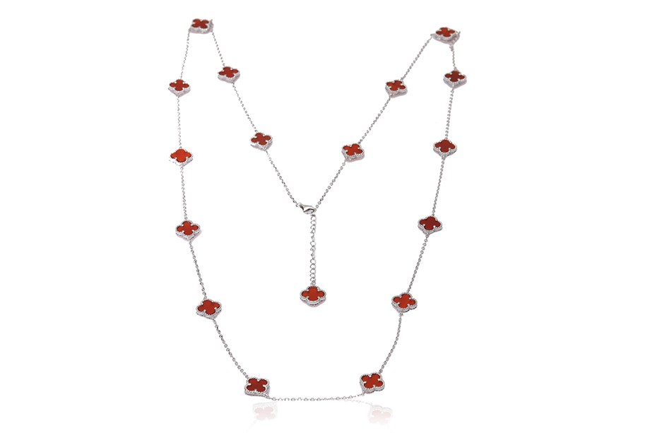 ÖZEL TASARIM YONCA TAŞLI KOLYE