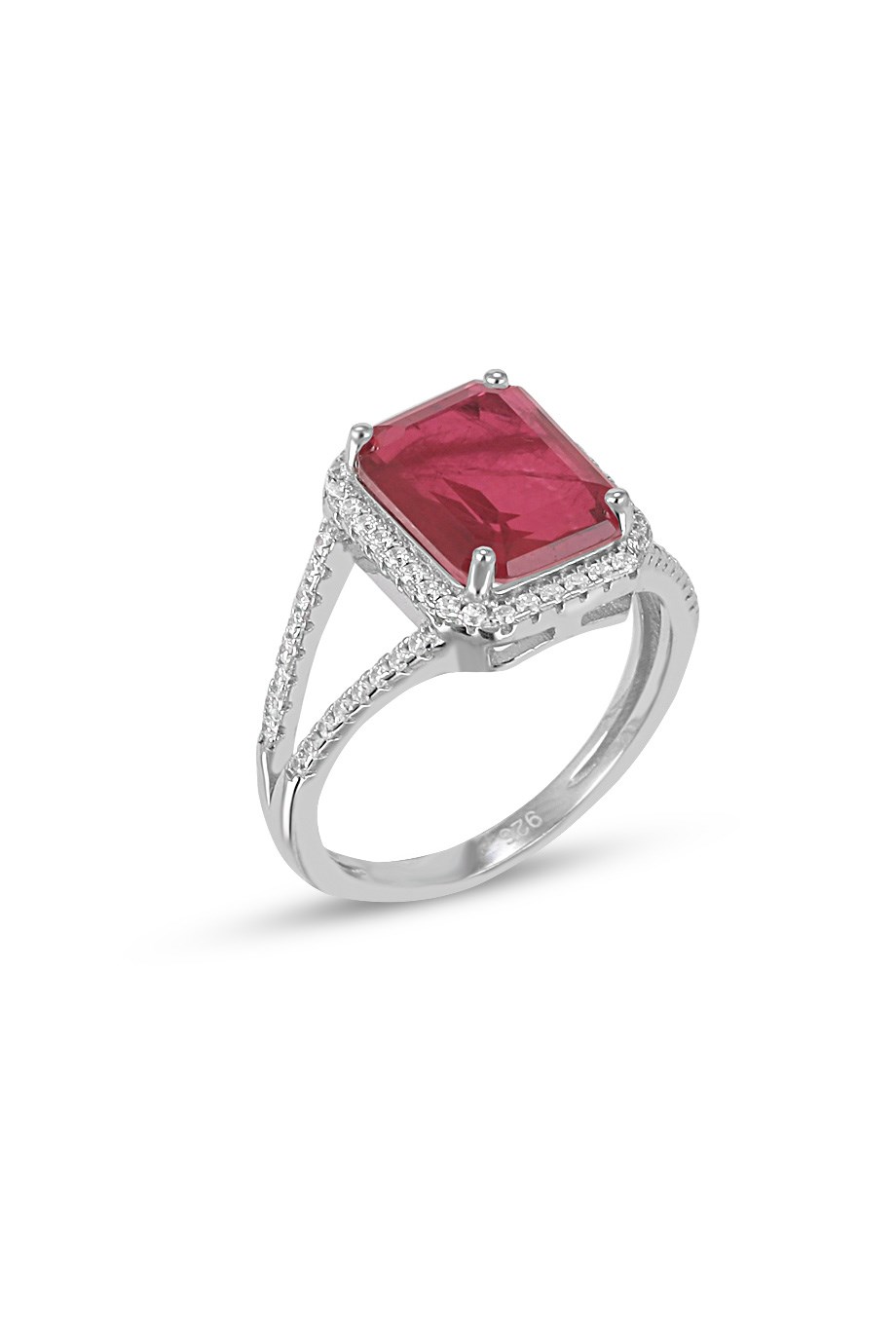PARAIBA TOURMALİN KIRMIZI TAŞLI YÜZÜK