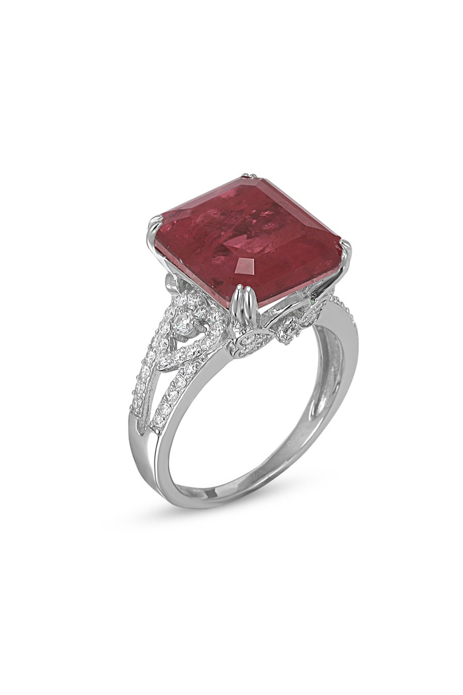 PARAIBA TOURMALİN KIRMIZI TAŞLI YÜZÜK