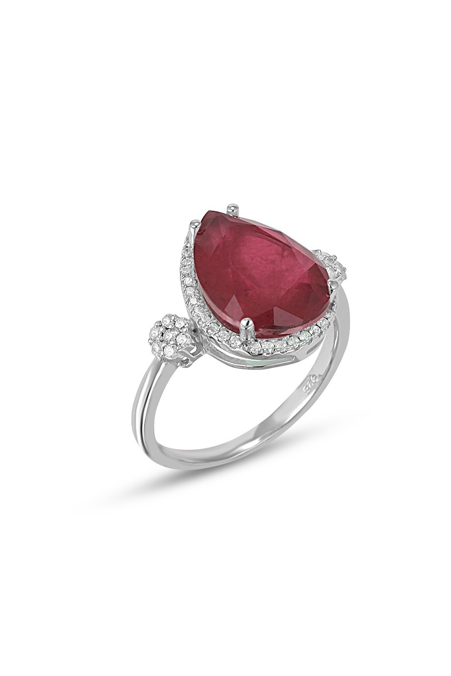 PARAIBA TOURMALİN KIRMIZI TAŞLI YÜZÜK