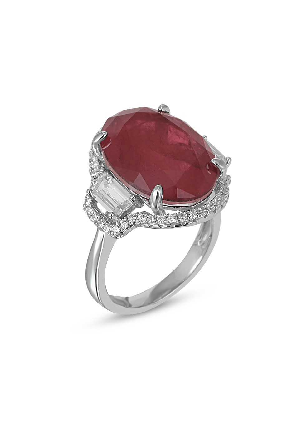 PARAIBA TOURMALİN KIRMIZI TAŞLI YÜZÜK