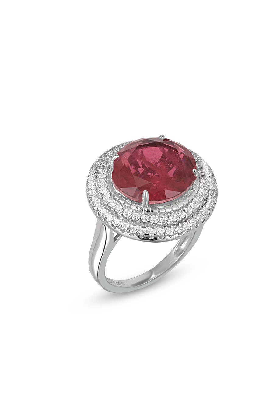 PARAIBA TOURMALİN KIRMIZI TAŞLI YÜZÜK