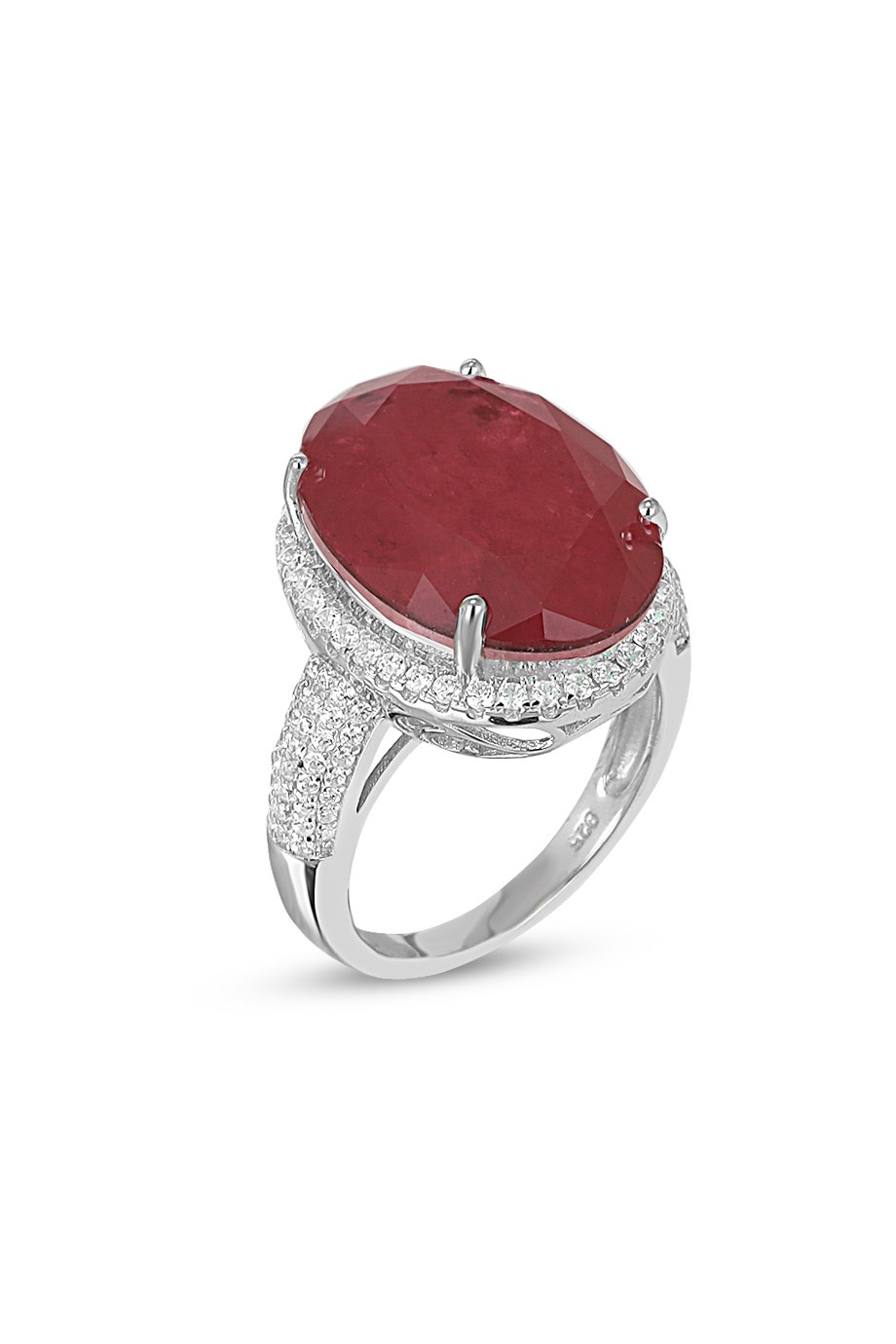 PARAIBA TOURMALİN KIRMIZI TAŞLI YÜZÜK