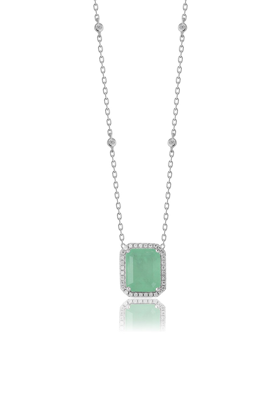 PARAIBA TOURMALİN YEŞİL TAŞLI KOLYE