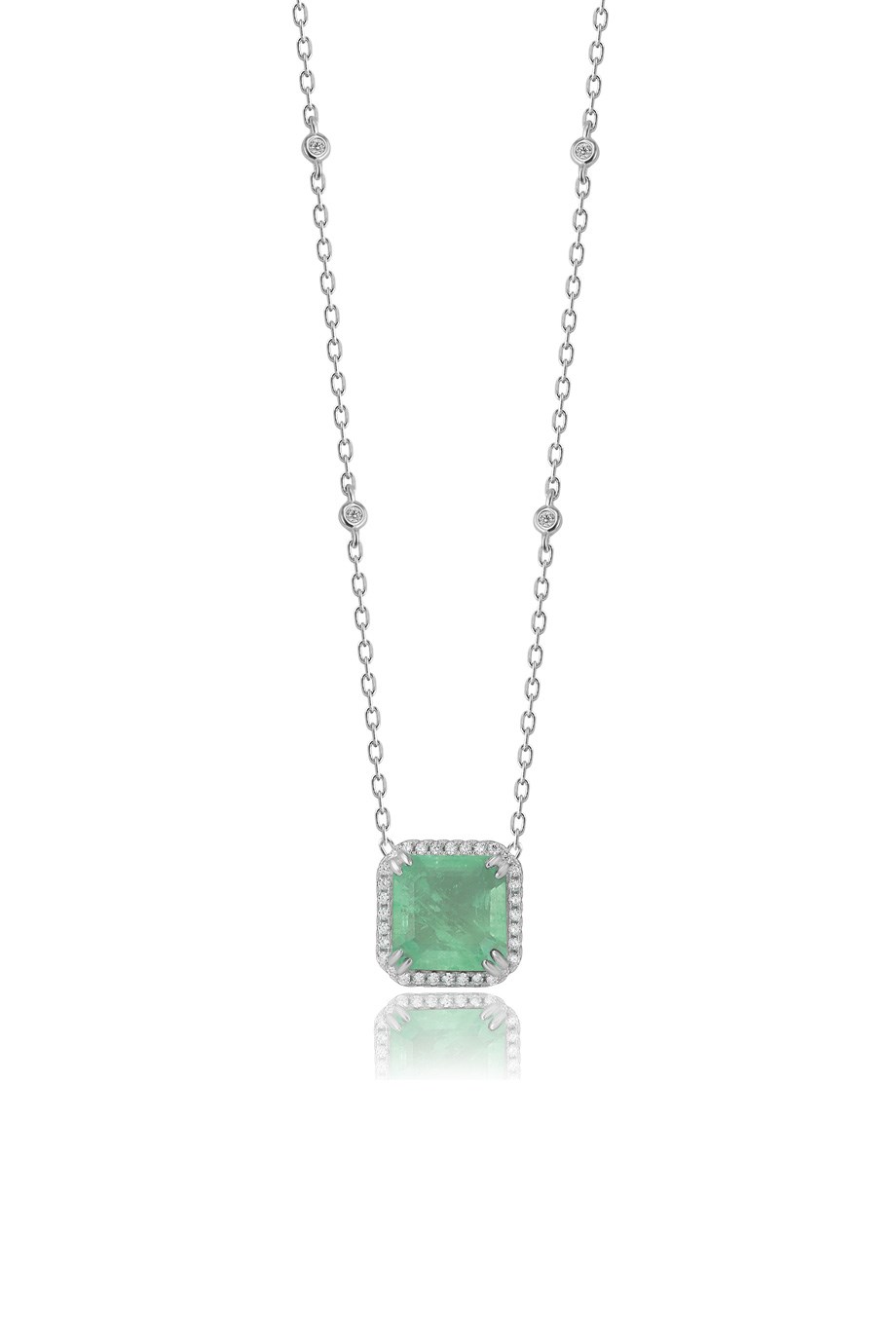PARAIBA TOURMALİN YEŞİL TAŞLI KOLYE