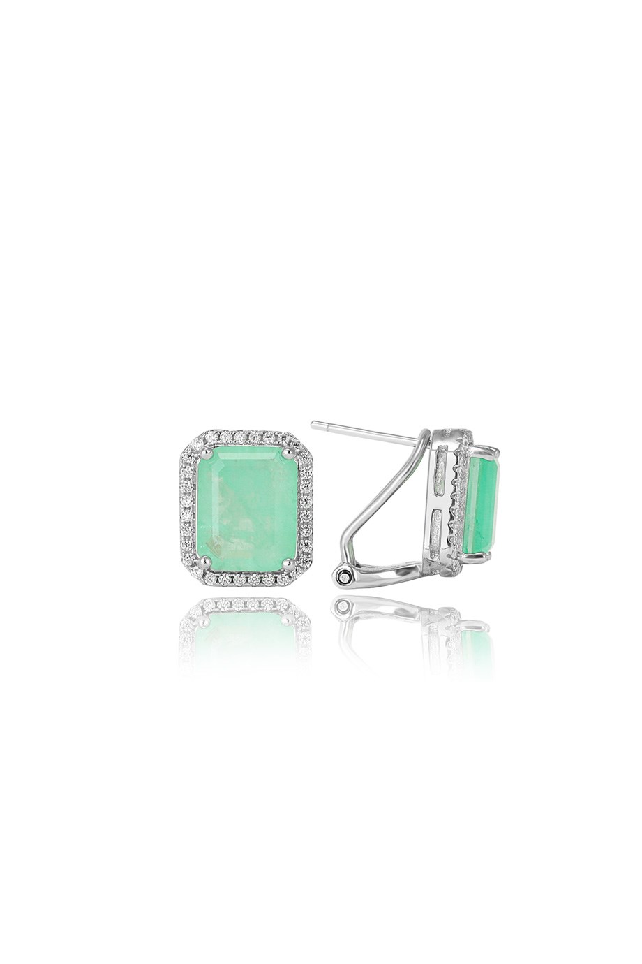 PARAIBA TOURMALİN YEŞİL TAŞLI KÜPE
