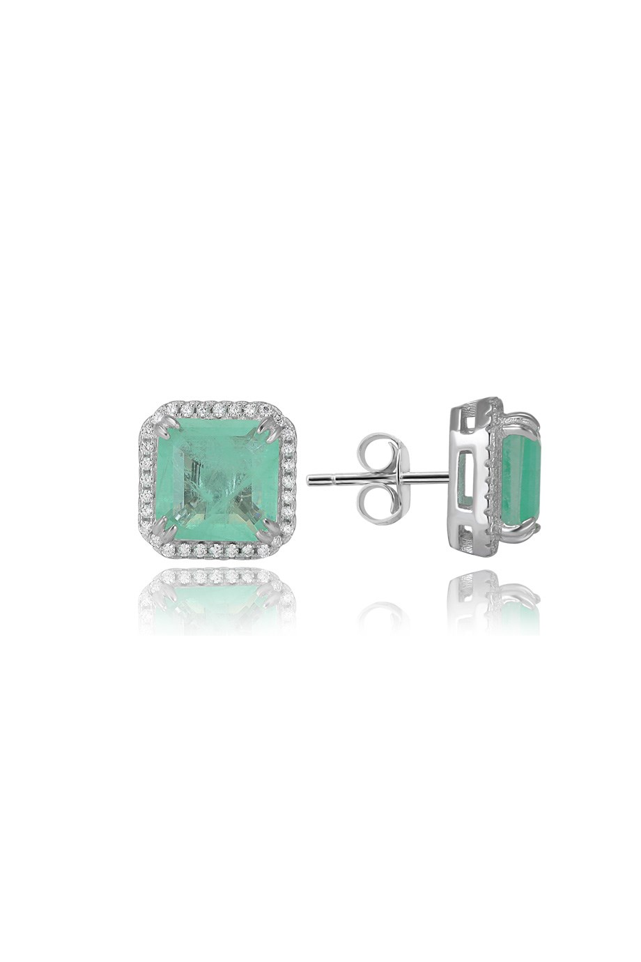 PARAIBA TOURMALİN YEŞİL TAŞLI KÜPE