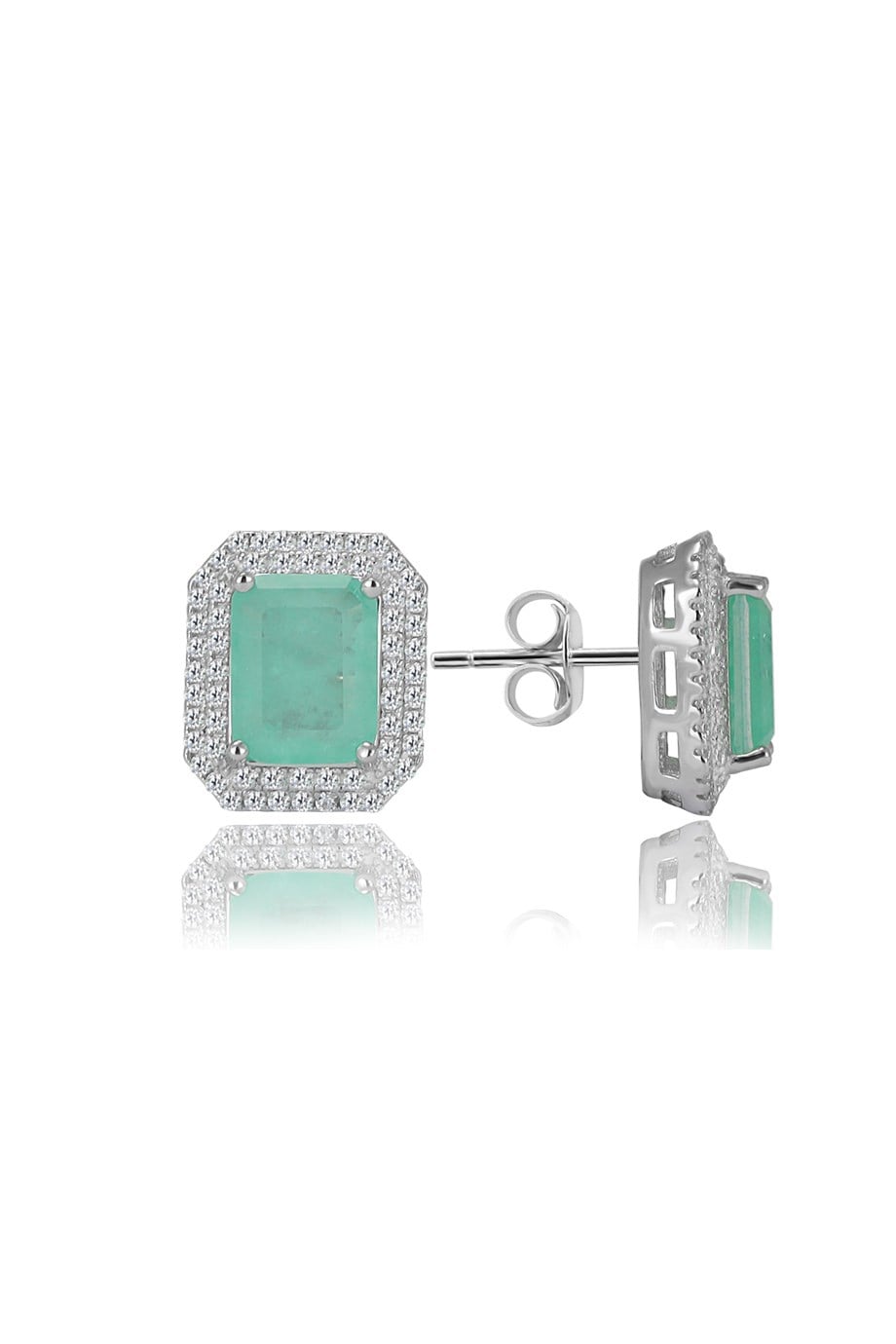 PARAIBA TOURMALİN YEŞİL TAŞLI KÜPE