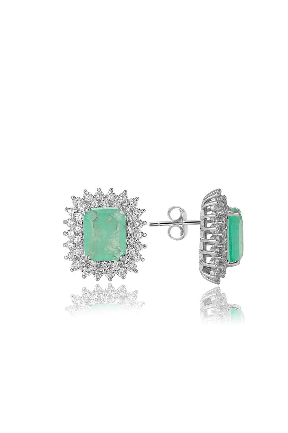 PARAIBA TOURMALİN YEŞİL TAŞLI KÜPE