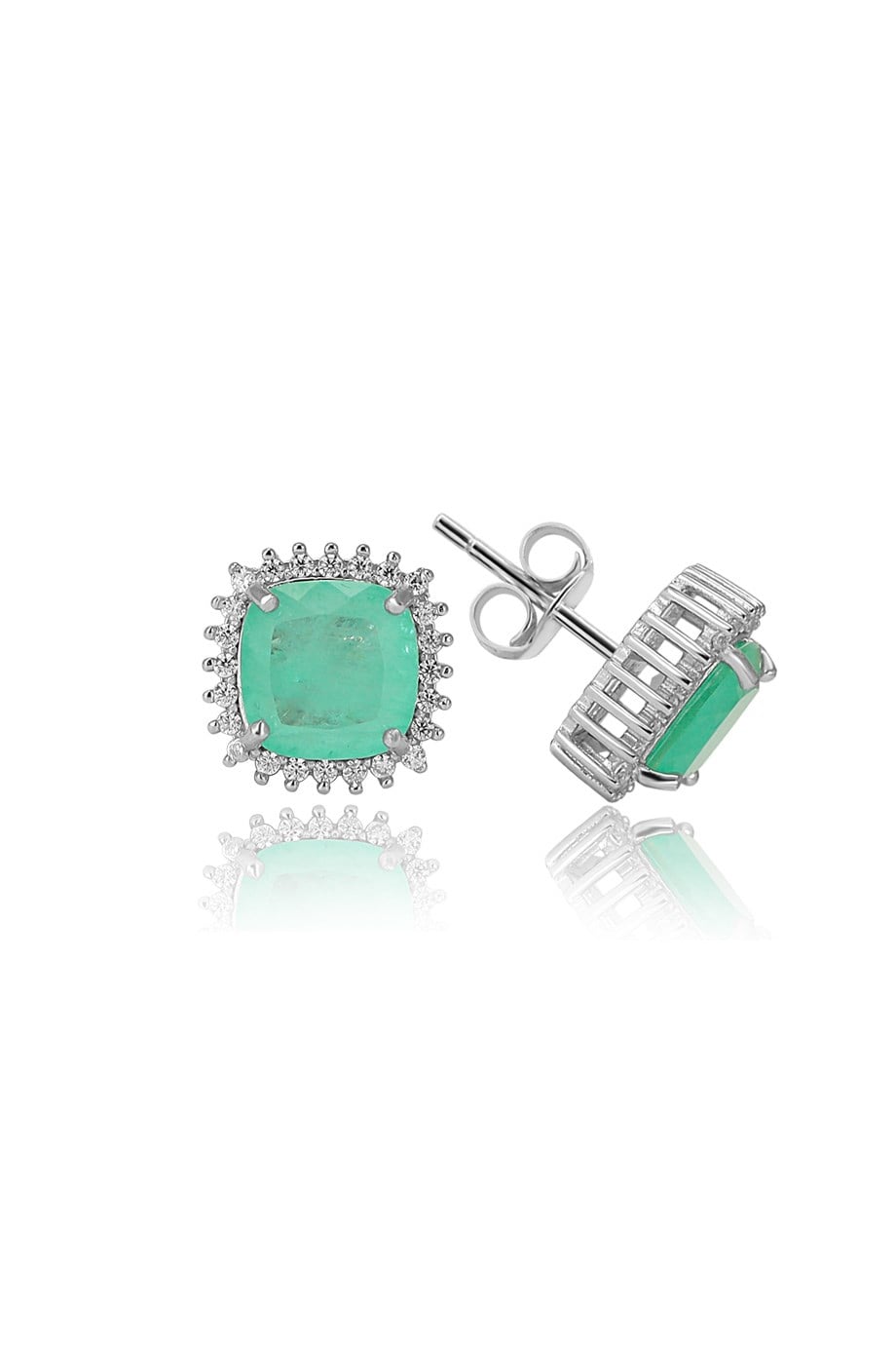 PARAIBA TOURMALİN YEŞİL TAŞLI KÜPE