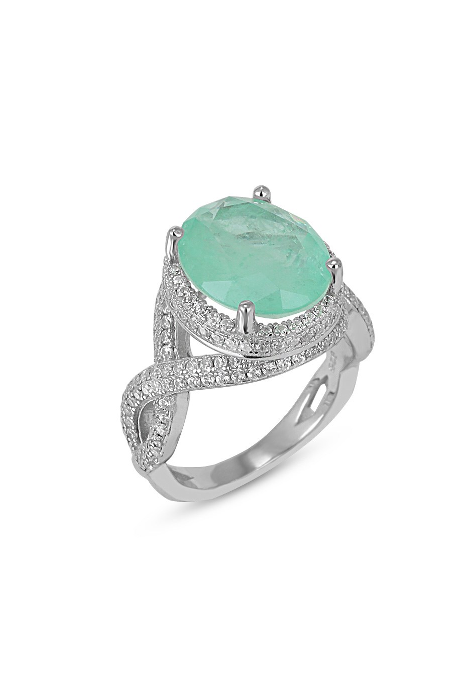 PARAIBA TOURMALİN YEŞİL TAŞLI YÜZÜK