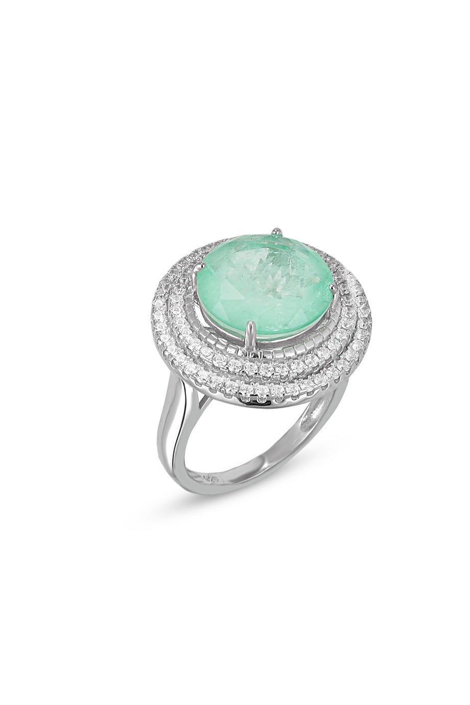 PARAIBA TOURMALİN YEŞİL TAŞLI YÜZÜK