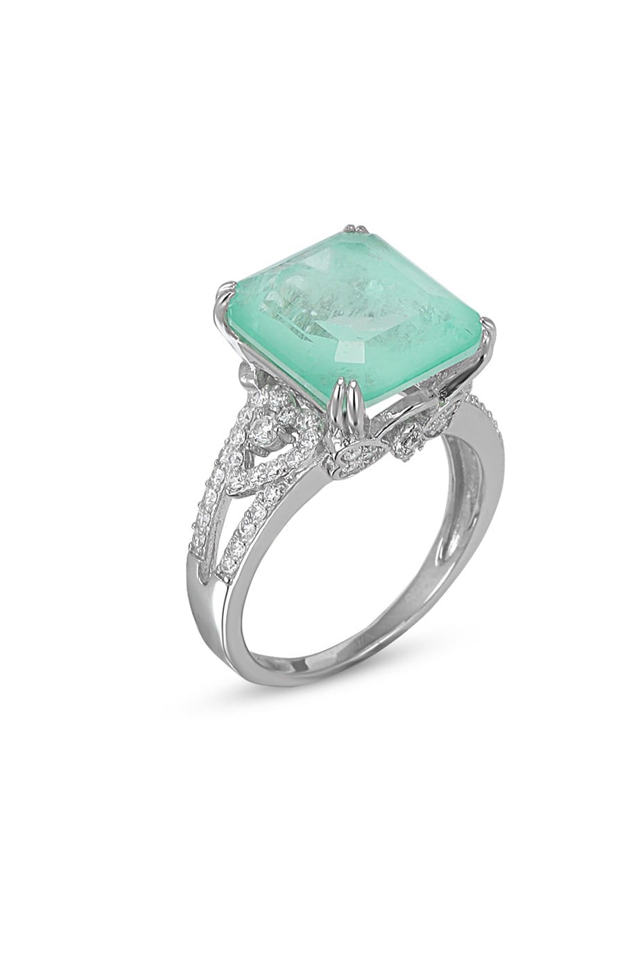 PARAIBA TOURMALİN YEŞİL TAŞLI YÜZÜK