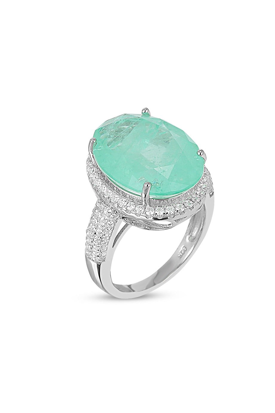 PARAIBA TOURMALİN YEŞİL TAŞLI YÜZÜK