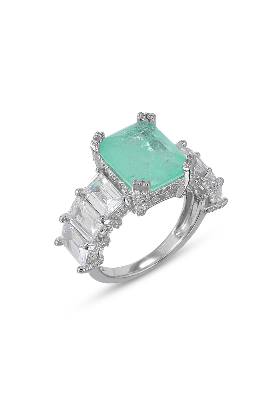 PARAIBA TOURMALİN YEŞİL TAŞLI YÜZÜK