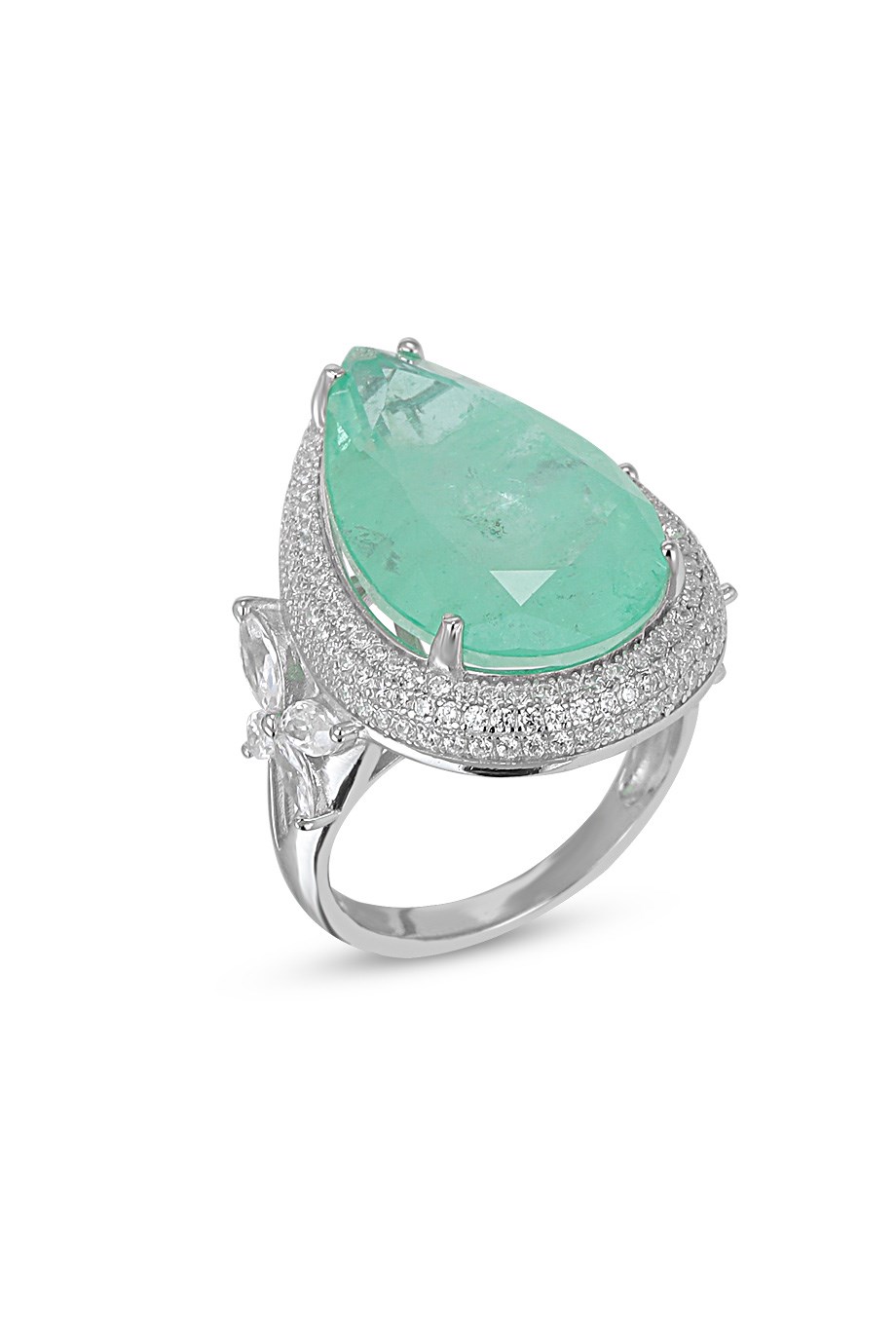 PARAIBA TOURMALİN YEŞİL TAŞLI YÜZÜK