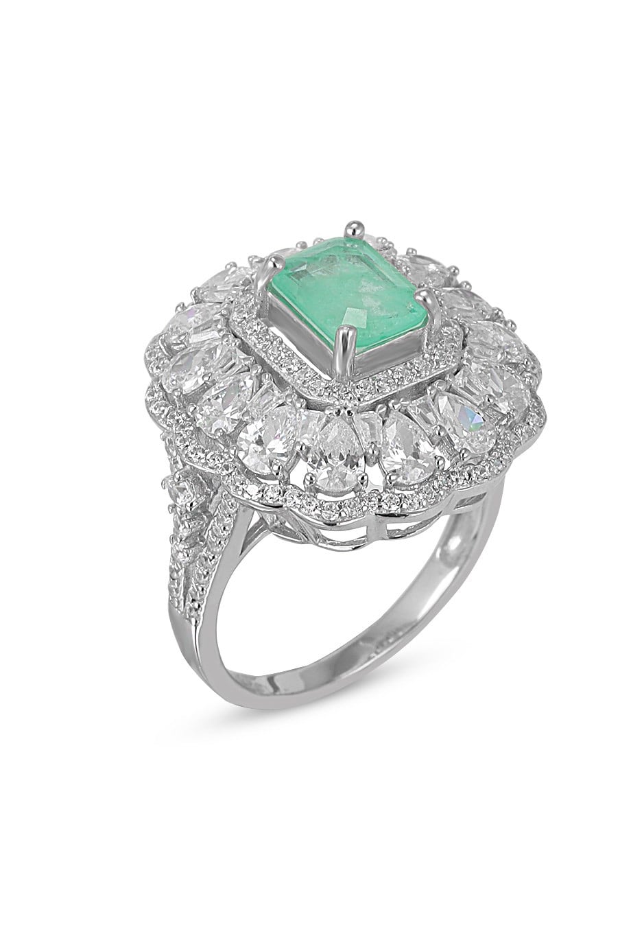 PARAIBA TOURMALİN YEŞİL TAŞLI YÜZÜK