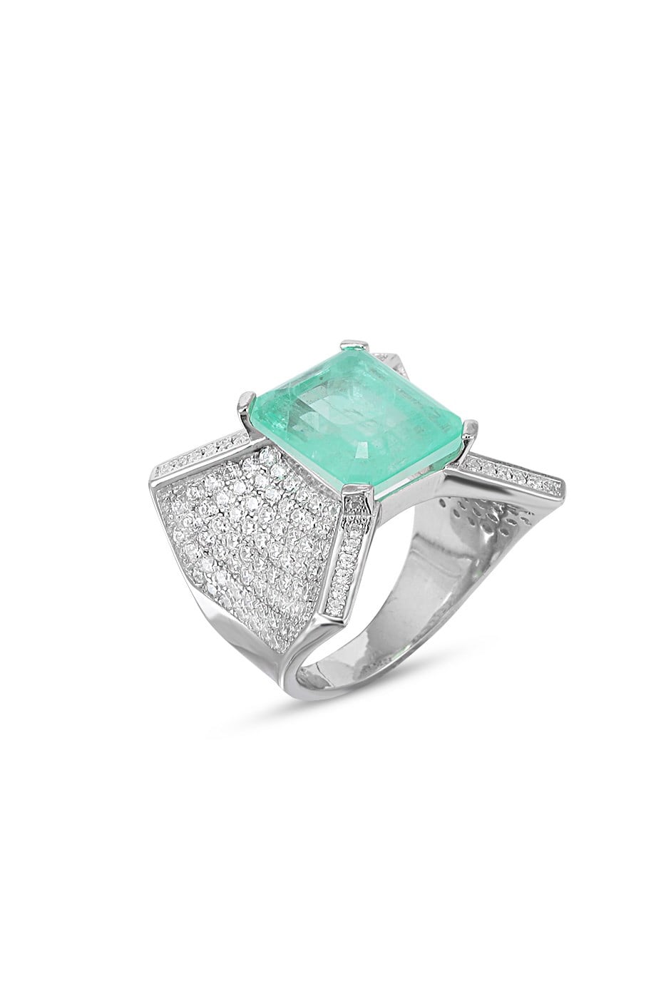 PARAIBA TOURMALİN YEŞİL TAŞLI YÜZÜK