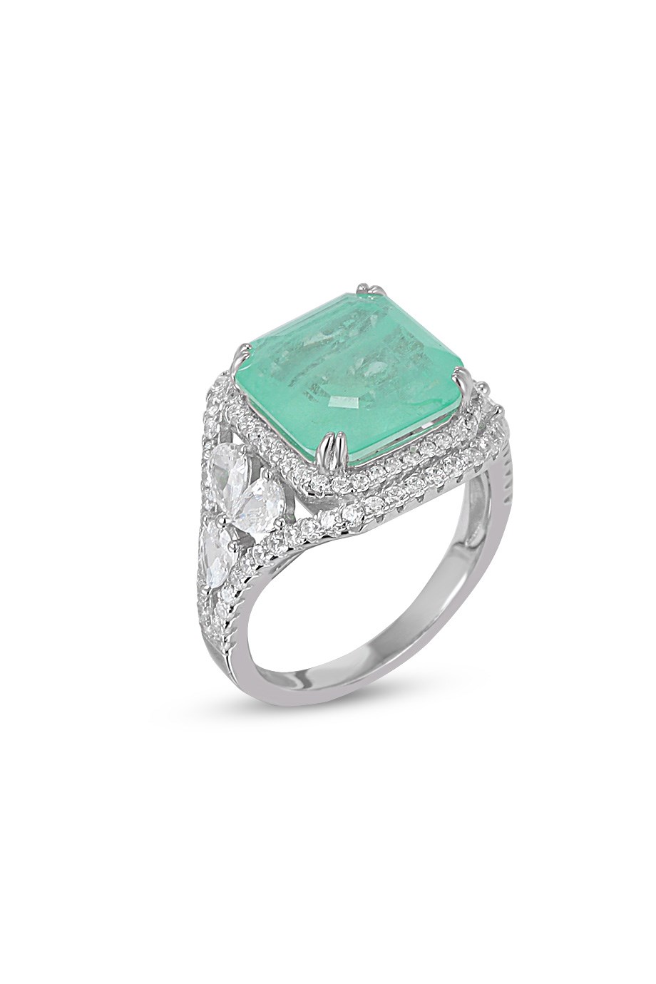 PARAIBA TOURMALİN YEŞİL TAŞLI YÜZÜK