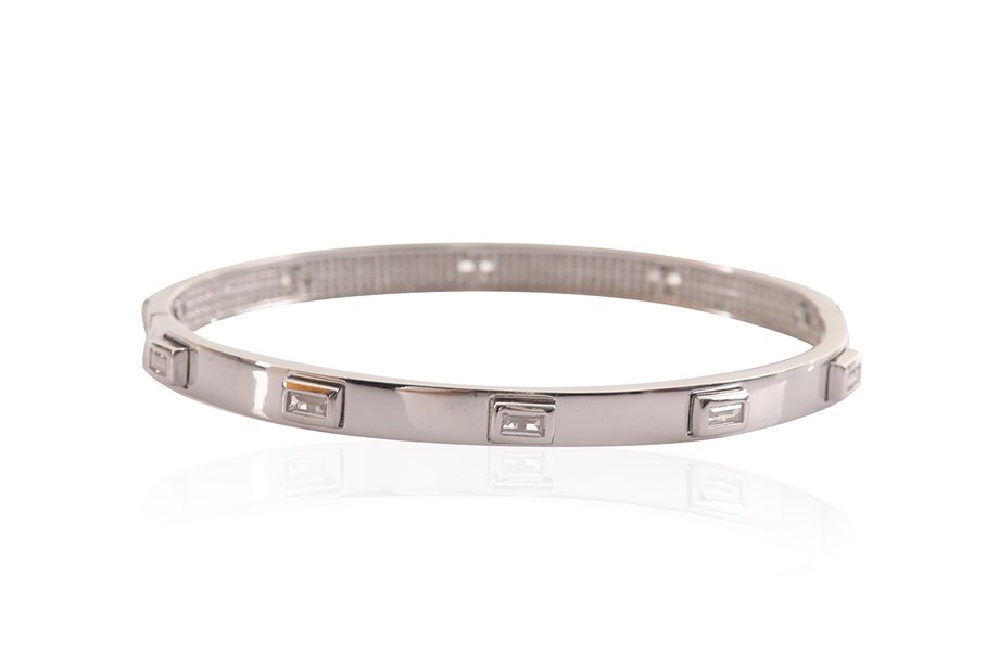ZIRCON WITH STONE ITALIAN BANGLE