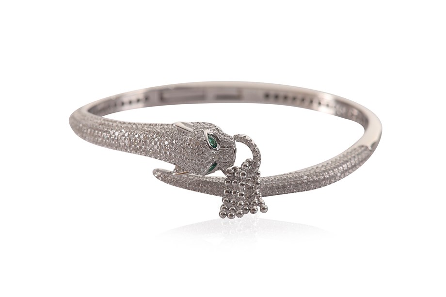 ZIRCON WITH STONE ITALIAN BANGLE
