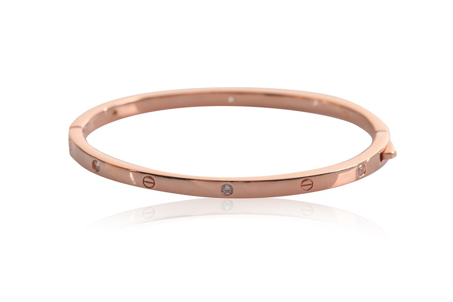 ZIRCON WITH STONE ITALIAN BANGLE