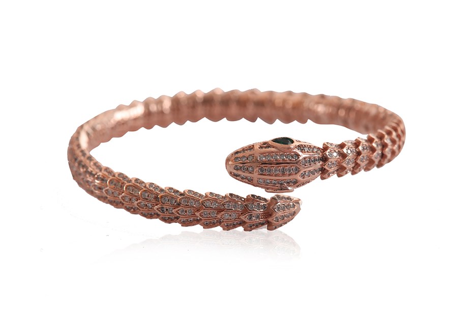 ZIRCON WITH STONE ITALIAN BANGLE