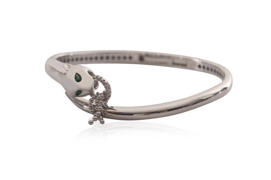 ZIRCON WITH STONE ITALIAN BANGLE