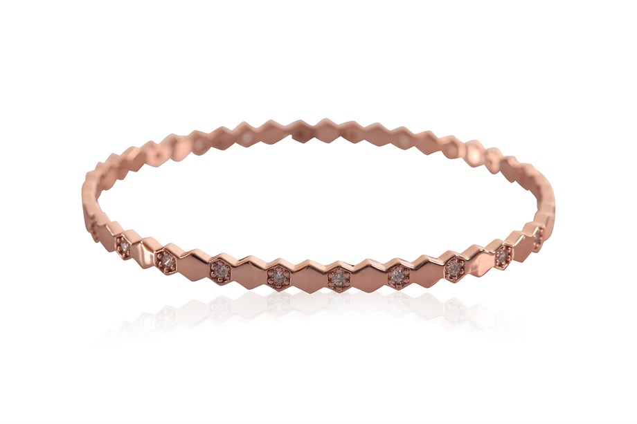 ZIRCON WITH STONE ITALIAN BANGLE