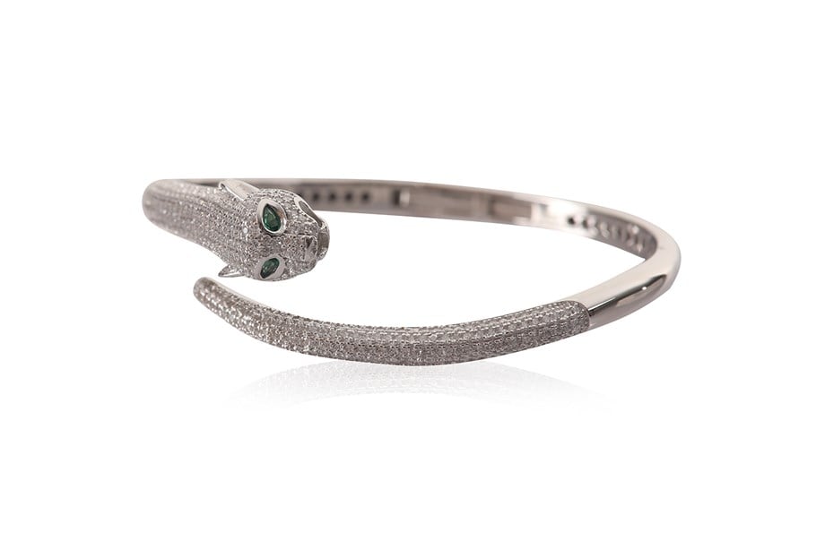 ZIRCON WITH STONE ITALIAN BANGLE