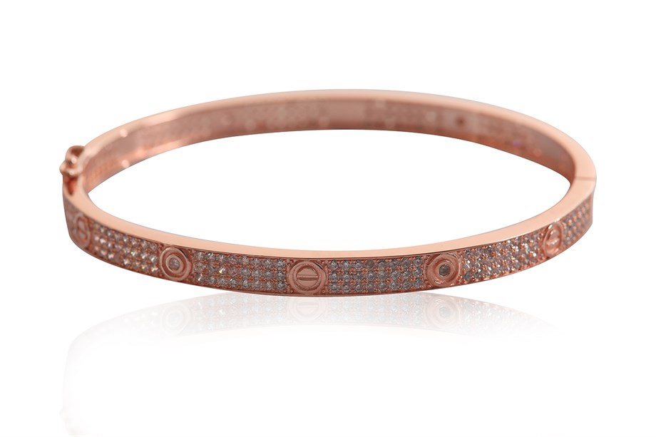 ZIRCON WITH STONE ITALIAN BANGLE