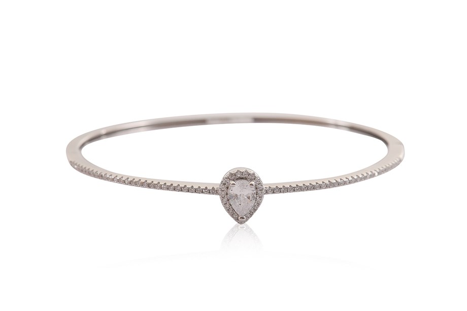 ZIRCON WITH STONE ITALIAN BANGLE