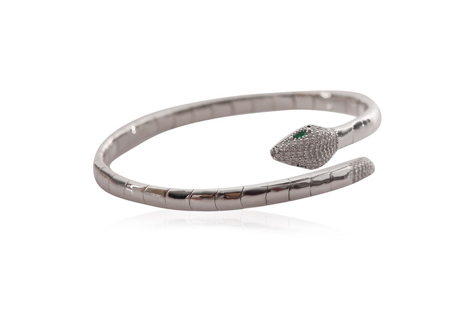 ZIRCON WITH STONE ITALIAN BANGLE