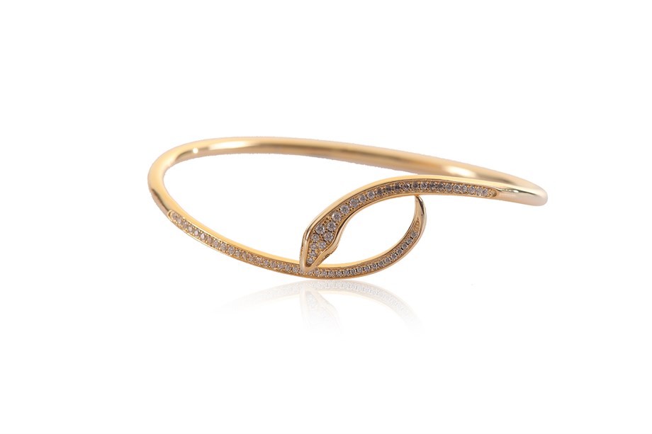 ZIRCON WITH STONE ITALIAN BANGLE