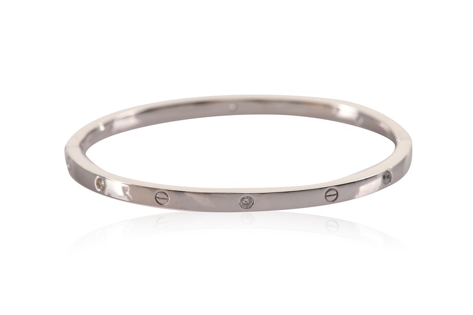 ZIRCON WITH STONE ITALIAN BANGLE