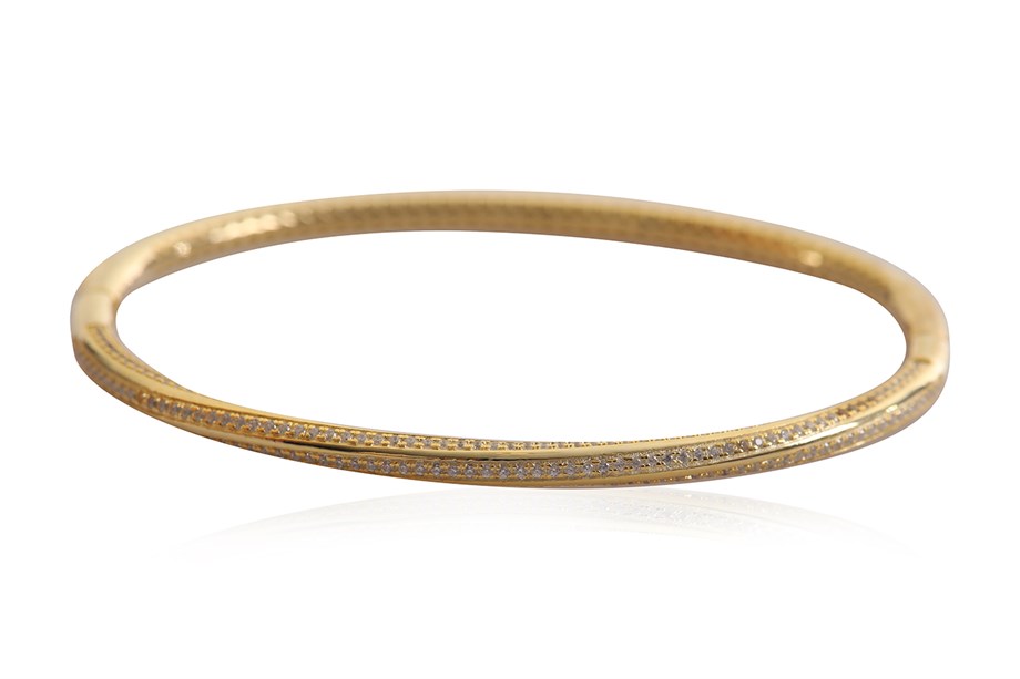 ZIRCON WITH STONE ITALIAN BANGLE