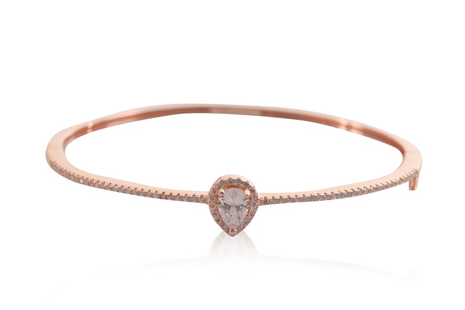ZIRCON WITH STONE ITALIAN BANGLE