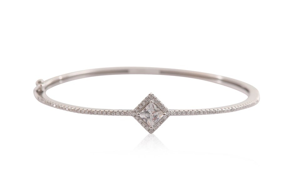 ZIRCON WITH STONE ITALIAN BANGLE
