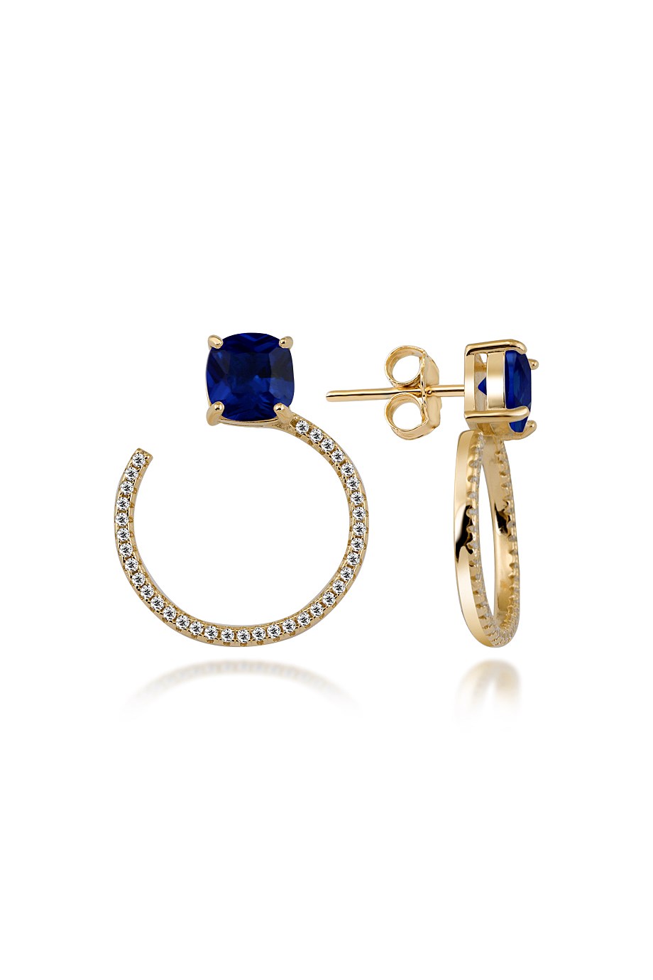 ZİRKON TAŞLI İTALYAN KÜPE