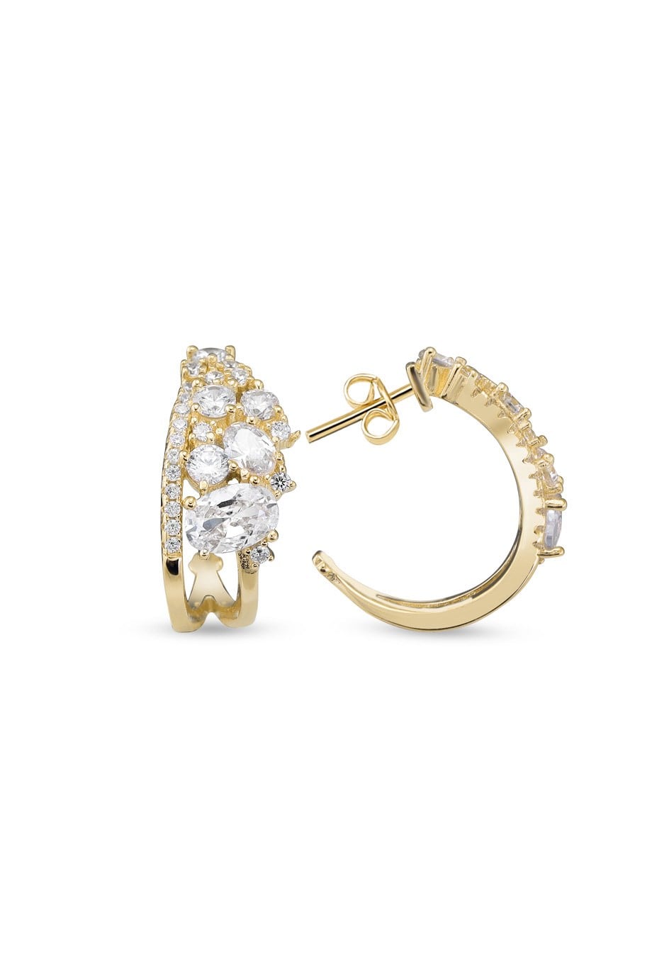 ZIRCON WITH STONE ITALIAN EARRING